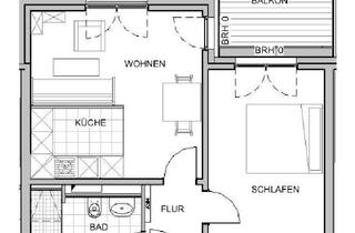 Wohnung mieten in Bertholt-Brecht-Allee 43, 12529 Schönefeld, Schöne 2-Zimmer Wohnung in Schönefeld im 3.OG mit Balkon ab 01.05.2026