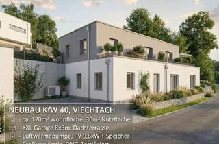 Haus kaufen in 94234 Viechtach, Viechtach: KfW 40 Neubau – Dachterrasse, PV & XXL-Garage