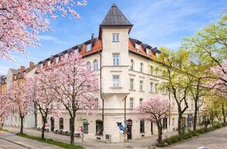 Gewerbeimmobilie kaufen in Landshuter Allee, 80636 Neuhausen-Nymphenburg, Laden in zentraler Lage von Neuhausen, Ecke Blutenburgstraße/Landshuter Allee