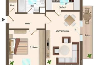 Wohnung kaufen in 86830 Schwabmünchen, ***GEMÜTLICHE DG-WOHNUNG WARTET AUF NEUEN FEINSCHLIFF - SOFORT VERFÜGBAR***