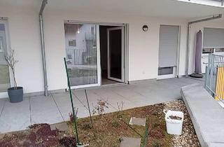 Wohnung mieten in Lehmgrube, 71297 Mönsheim, 1,5 Zimmer- Wohnung ,behindertengerecht im 1.OG mit Dachterrasse und Gartenanteil in der Wohnanlage in Mönsheim“ Gesamte Fläche ca.48m², mit Kellerraum, Waschtrockner im Waschraum