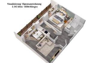 Wohnung kaufen in 41564 Kaarst, Kaarst - Sanierte 2-Zi Wohnung 63 m² in Kaarst-Büttgen