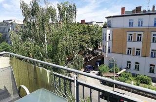Wohnung mieten in Bernhardystraße 51, 06110 Halle, seltene Gelegenheit - 1-Raumwohnung mit EBK, Balkon, Tageslichtbad, großer Küche und Flur