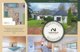 Villa kaufen in 24768 Rendsburg, Großzügige Unternehmervilla mit Poolhaus auf parkähnlichem Grundstück in Rendsburg nahe der Eider