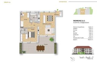 Wohnung kaufen in Pfinztalstr. 2c, 76227 Durlach, ***3 Zi. Neubauwohnung im EG, WE 2c-2 mit Terrasse zu verkaufen**