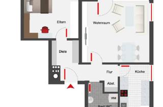 Wohnung mieten in Haselgraben 17, 89269 Vöhringen, Freundliche 2-Zimmer-Wohnung mit Balkon und EBK in Vöhringen