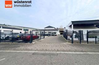 Gewerbeimmobilie kaufen in 65428 Rüsselsheim, Renditestarkes, flexibles Kfz-Gewerbeobjekt mit Hallen, Außenpräsentation & Nebenflächen