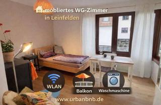 Immobilie mieten in Echterdinger Strasse, 70771 Leinfelden-Echterdingen, Gästezimmer mit Wlan, Balkon, Gästeküche, EtagenDusche/Wc, Waschmaschine/Trockner