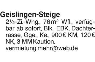 Wohnung mieten in 73312 Geislingen, Geislingen Steige