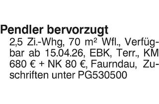 Wohnung mieten in 73035 Göppingen, 2,5 Zi. Whg in Faurndau