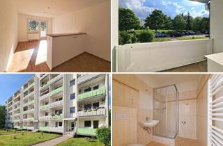 Wohnung mieten in Ernst-Schneller-Straße 33, 09557 Flöha, helle Balkonwohnung mit chicen Duschbad im bequemen Erdgeschoss