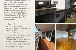 Wohnung kaufen in 89564 Nattheim, Nattheim - Attraktive 4,5-Zimmer Wohnung mit 3 Balkonen & XXL-Nutzfläche
