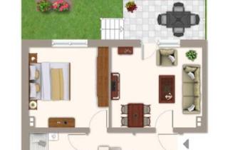 Wohnung kaufen in 65239 Hochheim, Hochheim am Main - Charmante 3 Zimmerwohnung mit Garten zum Verkauf