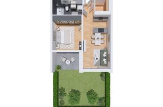 Wohnung kaufen in 74523 Schwäbisch Hall, 2-Zimmer Neubauwohnung mit eigenem Gartenanteil (Whg. 5/02)