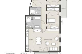 Wohnung kaufen in Doktor-Wilhelm-Knarr-Weg, 83043 Bad Aibling, Exklusive 4-Zimmer Wohnung mit zwei Balkonen im 1. OG in Bad Aibling