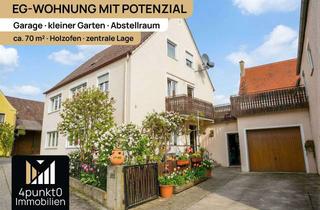Wohnung kaufen in 86650 Wemding, EG-Wohnung mit Potenzial – Garage, kleiner Garten & Abstellraum