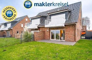 Wohnung kaufen in 26553 Dornum, RESERVIERT! Modern wohnen am Meer – Erdgeschosswohnung mit Garten & Weitblick in Neßmersiel