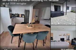 Wohnung mieten in Hauptstraße 25a, 86698 Oberndorf, Barrierefreie helle 2-Zimmer-Wohnung mit Terrasse in Oberndorf am Lech