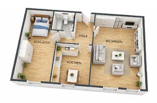 Wohnung mieten in Hauptstraße 23, 99894 Friedrichroda, 2-Zimmer-Wohnung mit 59 qm in zentraler Lage von Friedrichroda – PKW-Stellplatz möglich