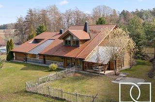 Einfamilienhaus kaufen in 91289 Schnabelwaid, Einzigartiges Grundstück! Großzügiges Einfamilienhaus mit ELW in Blockbohlenbauweise