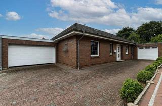 Haus kaufen in 25746 Ostrohe, Wohnen auf einer Ebene – charmanter Bungalow mit Garten und 2x Garagen in Ostrohe