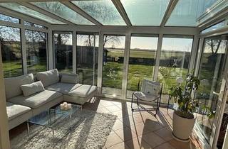 Einfamilienhaus kaufen in 25876 Schwabstedt, Nähe Husum - freistehendes Einfamilienhaus mit traumhaften Blick über die Treeneaue - provisionsfrei