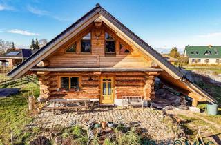 Haus kaufen in 15326 Zeschdorf, Naturstammhaus in idyllischer Natur mit Seen und Pferdekoppeln in der Nähe - Zeschdorf