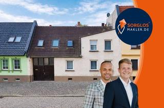 Haus kaufen in 39240 Calbe, Reihenmittelhaus mit Hof, Scheune und viel Raum für eigene Ideen in Calbe