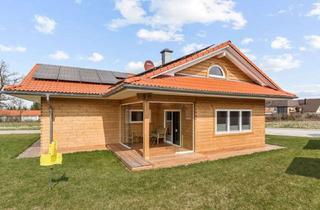 Haus kaufen in 91744 Weiltingen, Neuwertiger Bungalow mit großem Grundstück in Weiltingen - Einzigartige Holzbauweise -