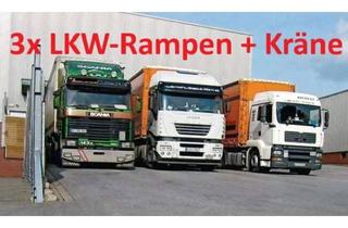 Gewerbeimmobilie mieten in 99706 Sondershausen, 1.500-8.000 m² Logistikhalle mit 3 LKW-Rampen, 10 LKW-Toren, 10 Kräne