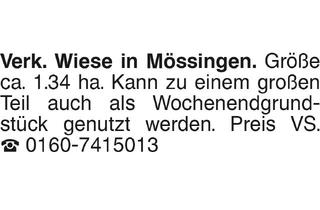 Grundstück zu kaufen in 72116 Mössingen, Grundstücke, Tübingen