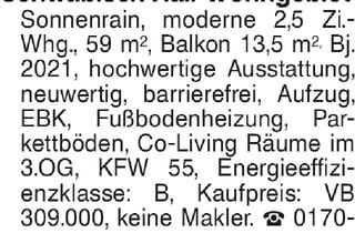 Wohnung kaufen in 74523 Schwäbisch Hall, Schwäbisch Hall-Wohngebiet Sonnenrain