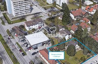 Garagen kaufen in Wachtelweg -, 81827 München, Bauträgergrundstück Waldtrudering, 2 MFH genehmigt, ca.1550 m² BGF / 1.098 m² GF, provisionsfrei