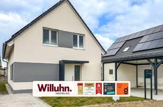Einfamilienhaus kaufen in 04509 Wiedemar, Wiedemar - Fertiggestellter Neubau l Bezugsfrei l Garten | KfW 55EE | Photovoltaik | Masterbad & Gäste-Toilette