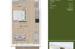 Wohnung kaufen in 83457 Bayerisch Gmain, ***Vorvertrieb! Gut Thoma - praktische 1,5 Zi. Wohnung***