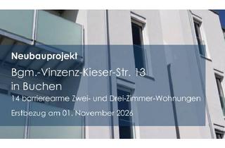 Wohnung mieten in Bgm.-Vinzenz-Kieser-Straße 13, 74722 Buchen, Buchen: Erstbezug - Barrierearme 3-Zimmer-Neubauwohnung mit moderner Ausstattung und Balkon
