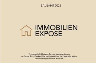 Wohnung mieten in Justinus-Kerner-Str. 23, 73770 Denkendorf, Erstbezug in Exklusive 4-Zimmer Neubauwohnung mit Sauna, 2,8 m Deckenhöhe und Loggia