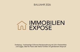 Wohnung mieten in Justinus-Kerner-Str. 23, 73770 Denkendorf, Erstbezug – hochwertige 3-Zimmer-Neubauwohnung mit 2,8 m Deckenhöhe und Loggia