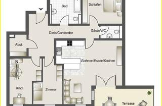 Wohnung mieten in 63571 Gelnhausen, ***4-Zi.-EG-Whg, TOP-Zustand, Neubau von 2020, ebenerdiges Wohnen mit großer Terrasse, begehrte Lage
