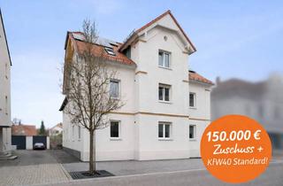 Anlageobjekt in 89257 Illertissen, Top Investment: 150.000 € Zuschuss + KfW40 Standard! 3-Familienhaus im Zentrum Illertissen