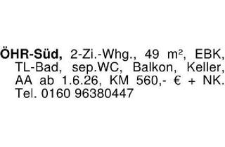 Wohnung mieten in 74613 Öhringen, ÖHR-Süd, 2-Zi.-Whg., 49 m², EBK, TL-Bad, sep.WC, Balkon, Keller,
