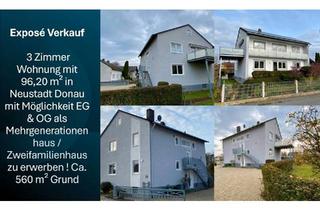 Wohnung kaufen in 93333 Neustadt, Neustadt an der Donau - 3 Zimmer Eigentumswohnung OG 96,2m² zum Verkauf teilsaniert