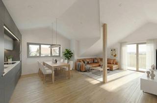 Wohnung kaufen in 84424 Isen, Neubau Dachgeschosswohnung mit Balkon – Garage geschenkt + KfW-Förderung sichern