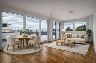 Penthouse mieten in Luise-Kämpf-Straße 25, 74321 Bietigheim-Bissingen, Exklusive Penthouse-Wohnung mit sonniger Dachterrasse und herrlicher Aussicht
