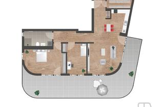 Penthouse mieten in Manfred-Weinmann-Ring 3 Zi, 74078 Neckargartach, ERSTBEZUG JULI 2026 im Hochgelegen ! Penthouse 3 Zimmer-Wohnung TYP D