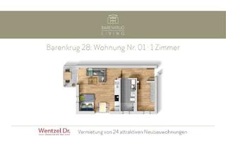 Wohnung mieten in Barenkrug 28, 22159 Farmsen-Berne, Moderne 1-Zimmer-Wohnung mit Terrasse – Farmsen-Berne – Wentzel Dr.