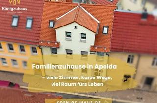 Haus kaufen in 99510 Apolda, VERKAUF GEGEN GEBOT: Gepflegtes Reihenmittelhaus mit Dachterrasse – zentral in Apolda