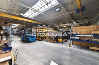 Gewerbeimmobilie kaufen in 41472 Neuss, Moderne Lagerhalle mit Kranbahnen + Büro + Freifläche prov-frei