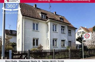 Anlageobjekt in 55252 Mainz-Kastel, Investieren in zentraler Lage von Mainz-Kastel:Freistehendes 6 Familienhaus mit Süd-West-Gar