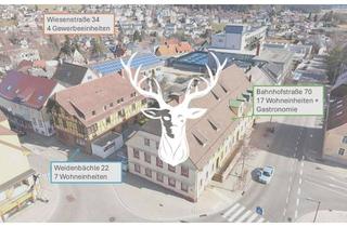 Anlageobjekt in Bahnhofstraße 70, 78112 St. Georgen, Attraktives Ensemble aus 3 Wohn- und Geschäftshäusern in St. Georgen